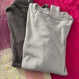 GAP and Aritzia long sleeve tees